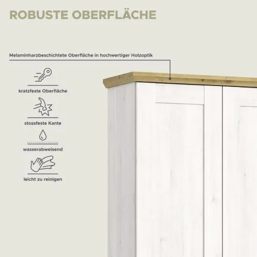 Garderoben-Set Verona | Lärche Sibiu / Eiche | 3-teilig