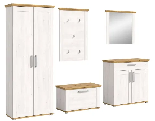 Garderoben-Set Verona | Lärche Sibiu / Eiche | 5-teilig