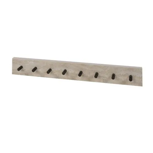 Garderobenpaneel Pula | 8 Haken | Keramik travertin