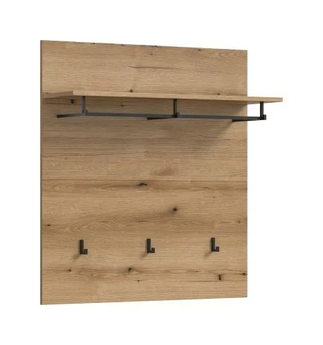 Garderobenpaneel Scout | mit Hutablage | Evoke Oak