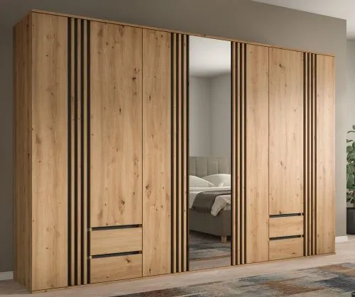 Garderobenschrank Kleiderschrank Tofta 2 | 3-teilig | Artisan Eiche