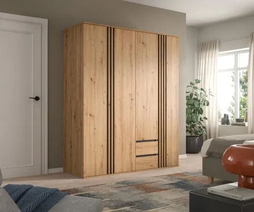 Garderobenschrank Kleiderschrank Tofta | 2-teilig | Artisan Eiche