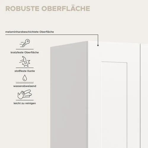 Garderobenschrank Kleiderschrank Visby | 3-teilig | weiß
