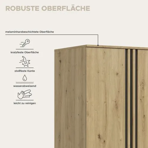 Garderobenschrank Kleiderschrankkombination Tofta | Artisan Eiche