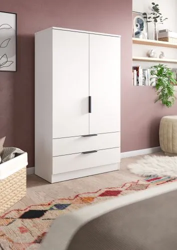 Garderobenschrank Kopenhagen | weiß