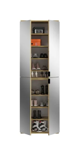 Garderobenschrank Projekt X 1 | Kombination | Artisan Eiche | Spiegeltüren | 2-teilig