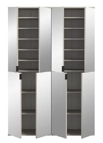 Garderobenschrank Projekt X 1 | Kombination | Kaschmir | 2-teilig