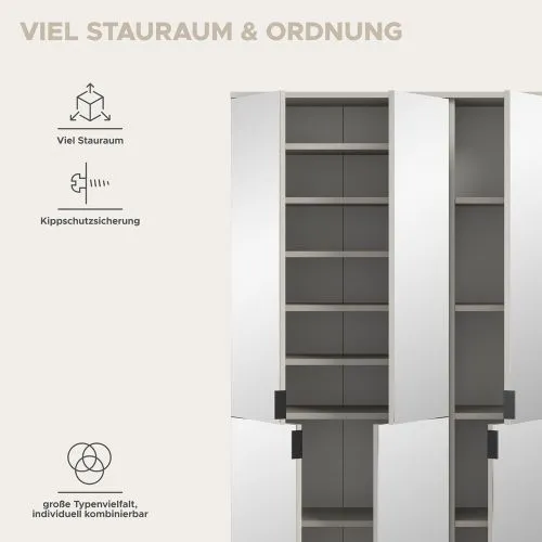 Garderobenschrank Projekt X 1 | Kombination | Kaschmir | 2-teilig