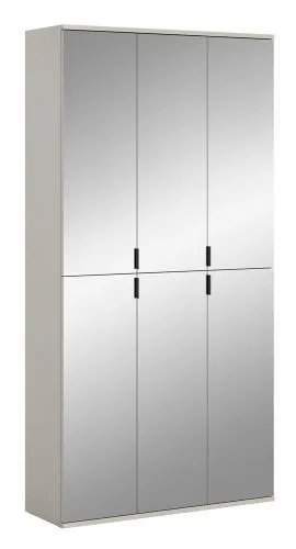 Garderobenschrank Set Projekt X | Kaschmir | Spiegeltüren | 2-teilig