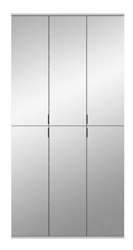 Garderobenschrank Set Projekt X | Kaschmir | Spiegeltüren | 2-teilig
