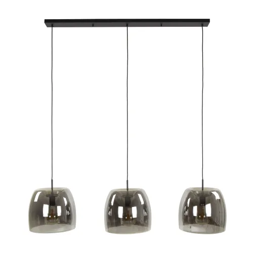 Hängelampen Mace | 3 Leuchten | Glas | rauchgrau