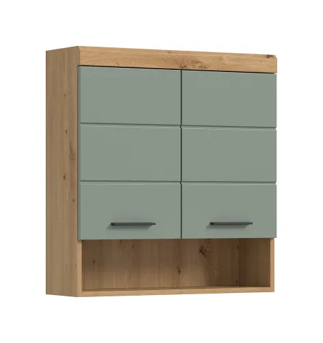 Hängeschrank breit Scout | Salbei / Artisan Eiche