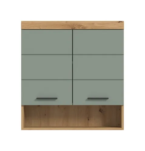 Hängeschrank breit Scout | Salbei / Artisan Eiche