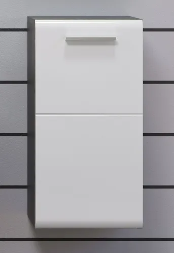 Hängeunterschrank Riva | weiß / rauchsilber