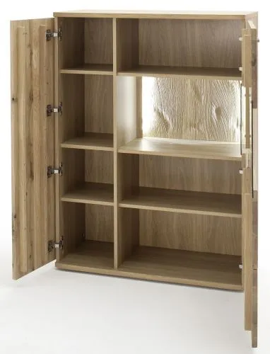 Highboard 1 Santori | Eiche Bianco | ohne Beleuchtung