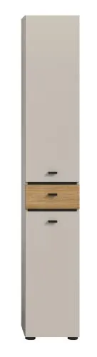 Hochschrank Aqua | Kaschmir / Evoke Oak