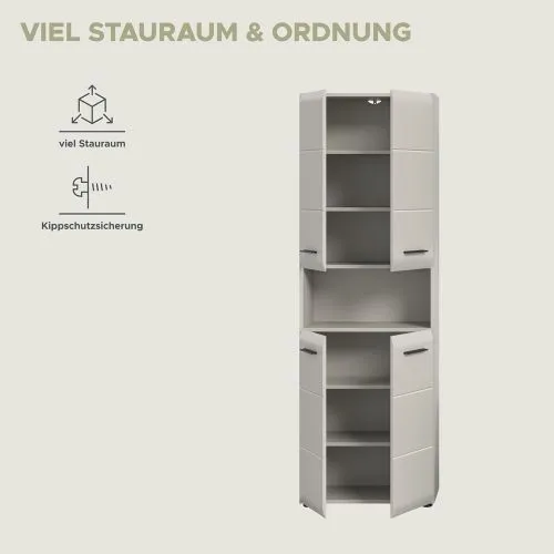 Hochschrank breit Ice | Kaschmir
