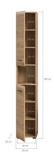 Hochschrank Ice | Artisan Oak