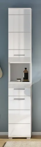 Hochschrank Linus | weiß Hochglanz
