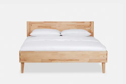 Holzbett massiv Atlanta | Wildeiche hell geölt | 180x210