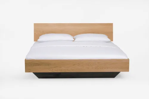 Holzbett massiv Clover | Wildeiche Honig geölt | 160x210