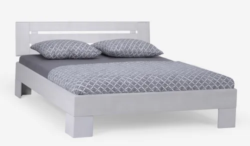 Holzbett massiv Dahlia | Buche weiß lackiert | 100x200 | Kopfteil 4