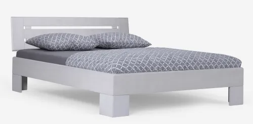 Holzbett massiv Dahlia | Buche weiß lackiert | 100x210 | Kopfteil 4