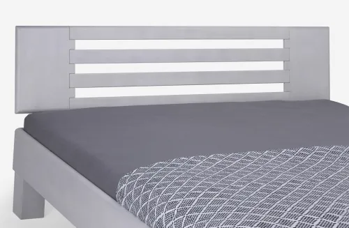 Holzbett massiv Dahlia | Buche weiß lackiert | 140x200 | Kopfteil 2