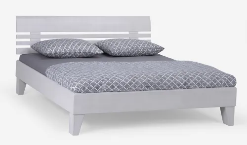 Holzbett massiv Dahlia | Buche weiß lackiert | 160x210 | Kopfteil 1