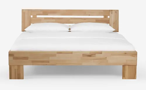 Holzbett massiv Dahlia | Kernbuche geölt | 180x210 | Kopfteil 4
