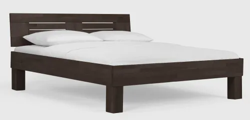 Holzbett massiv Daisy | Buche wenge lackiert | 100x220 | Kopfteil 3