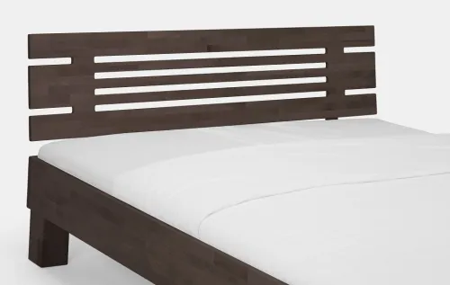 Holzbett massiv Daisy | Buche wenge lackiert | 200x210 | Kopfteil 1