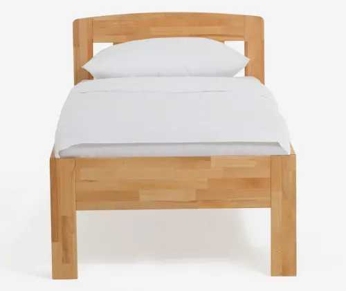 Holzbett massiv Jasmine | Buche lackiert | 120x200 | ohne Fußteil