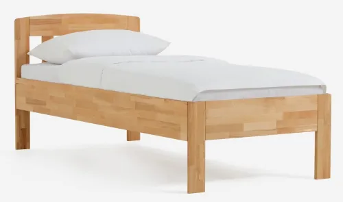 Holzbett massiv Jasmine | Buche lackiert | 90x220 | ohne Fußteil