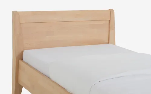 Holzbett massiv Jasmine | Buche natur geölt | 100x190 | mit Fußteil