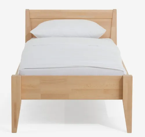Holzbett massiv Jasmine | Buche natur geölt | 100x220 | ohne Fußteil
