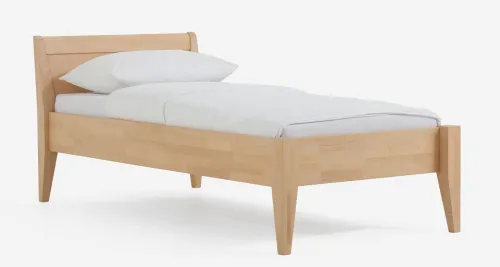 Holzbett massiv Jasmine | Buche natur geölt | 120x210 | mit Fußteil