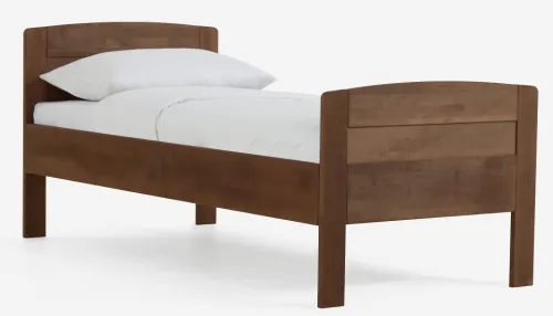 Holzbett massiv Jasmine | Buche walnuss geölt | 120x200 | mit Fußteil
