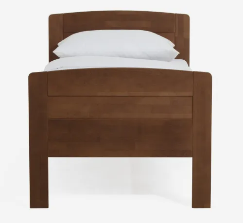 Holzbett massiv Jasmine | Buche walnuss geölt | 120x200 | mit Fußteil