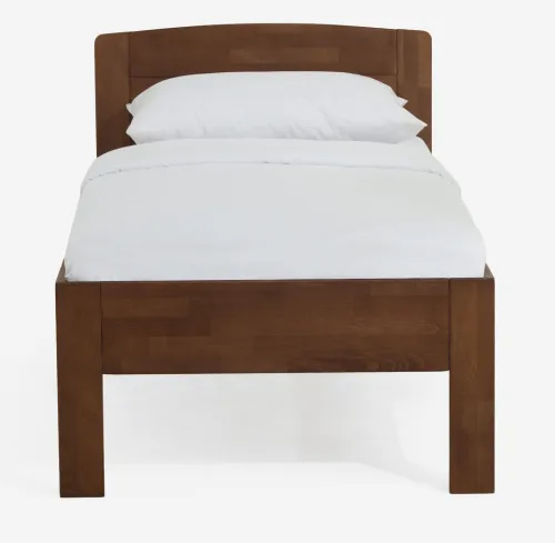 Holzbett massiv Jasmine | Buche walnuss geölt | 90x220 | ohne Fußteil