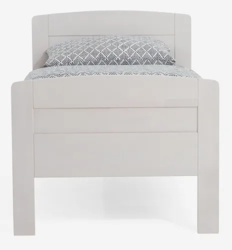 Holzbett massiv Jasmine | Buche weiß lackiert | 90x200 | mit Fußteil