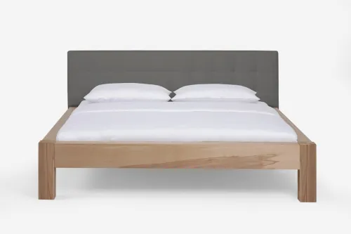Holzbett massiv Lotus | Kernbuche geölt | verschiedene Größen 140x210 Kopfteil 1