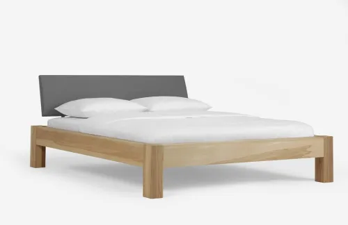Holzbett massiv Lotus | Kernbuche geölt | verschiedene Größen 180x210 Kopfteil 1