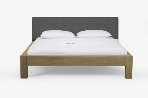 Holzbett massiv Lotus | Wildeiche Honig geölt | 160x200 | Kopfteil 2