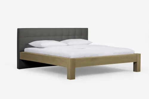 Holzbett massiv Lotus | Wildeiche Honig geölt | 180x200 | Kopfteil 2