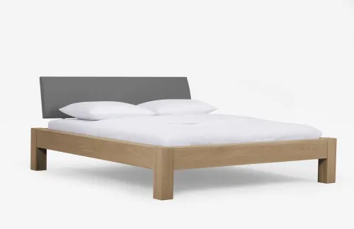 Holzbett massiv Lotus | Wildeiche Honig geölt | 200x220 | Kopfteil 1