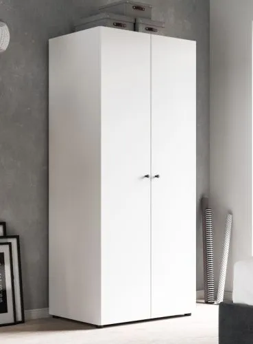 Kleiderschrank Darwin | mit 2 Türen | weiß