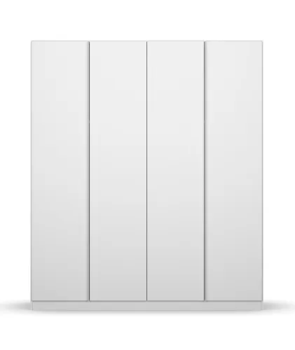 Kleiderschrank Drehtürenschrank Monostar | 4-türig | Alpinweiß 181 x 210 x 54 cm