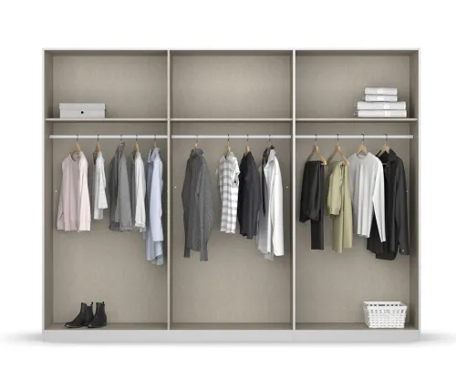 Kleiderschrank Drehtürenschrank Monostar | Alpinweiß | verschiedene Größen