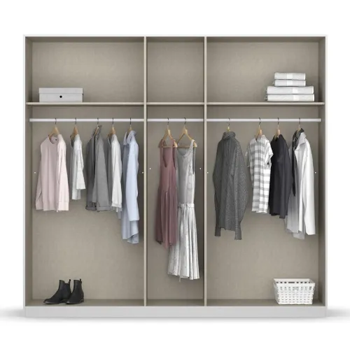 Kleiderschrank Drehtürenschrank Monostar | Alpinweiß | verschiedene Größen